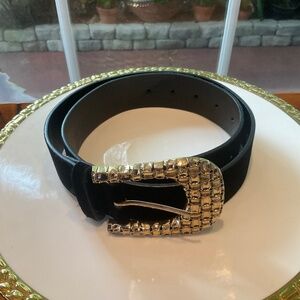 ZARA Black Velvet Women’s Belt